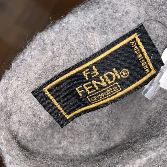 Authentic Fendi Scarf with Fringe - Picture 3 of 3